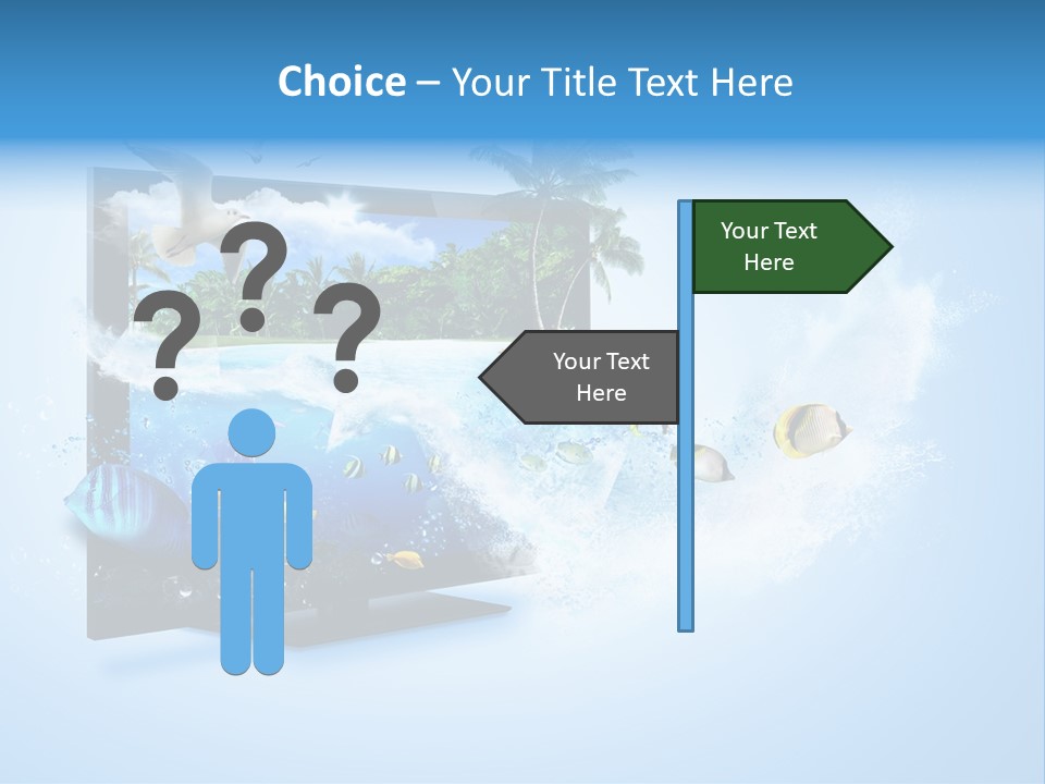 Palms Objects Feel PowerPoint Template
