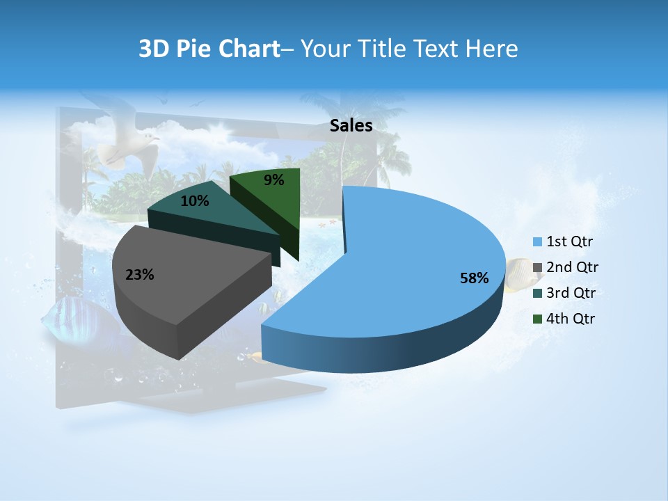 Palms Objects Feel PowerPoint Template