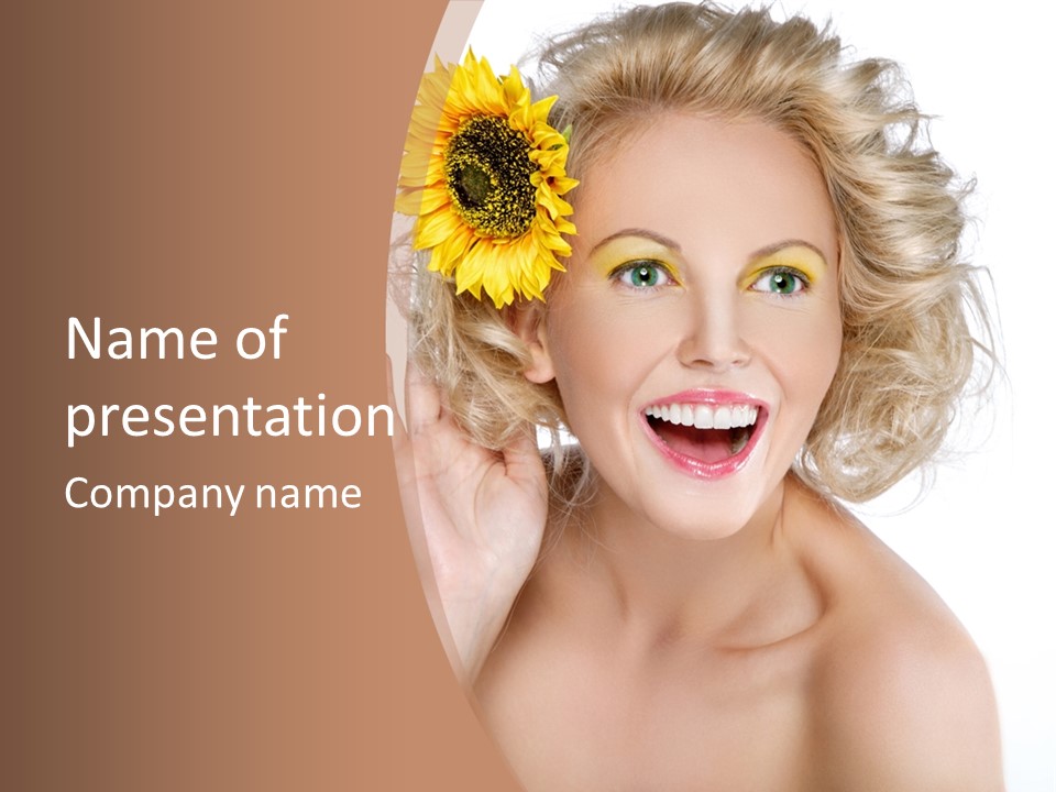 Woman Makeup Beauty PowerPoint Template