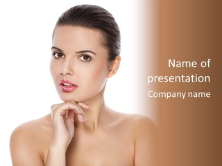 Brunette Beauty Soft PowerPoint Template