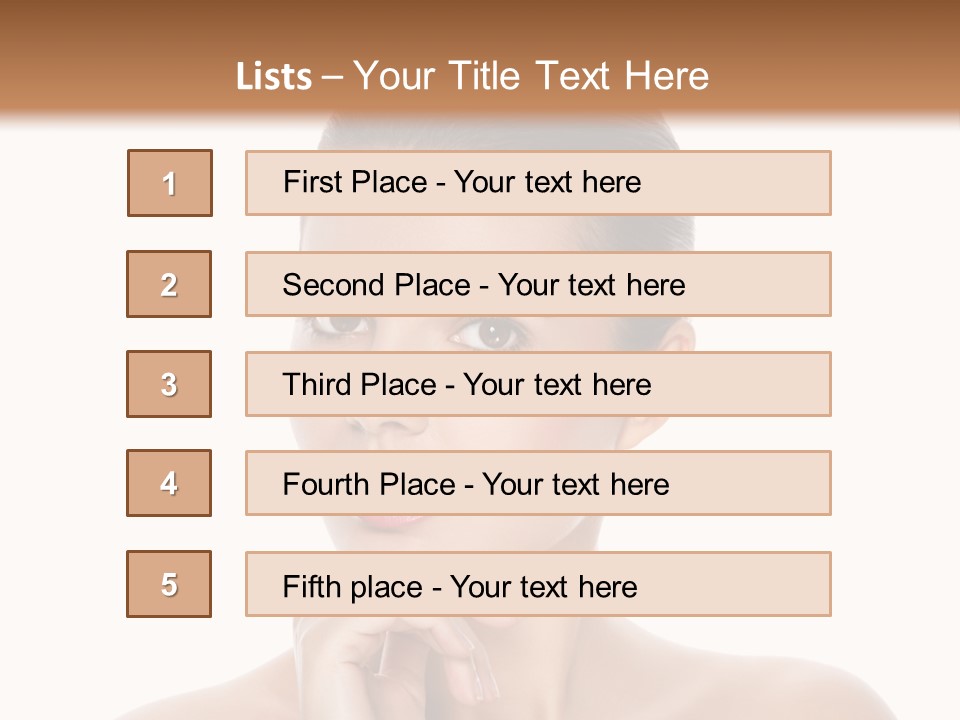 Brunette Beauty Soft PowerPoint Template