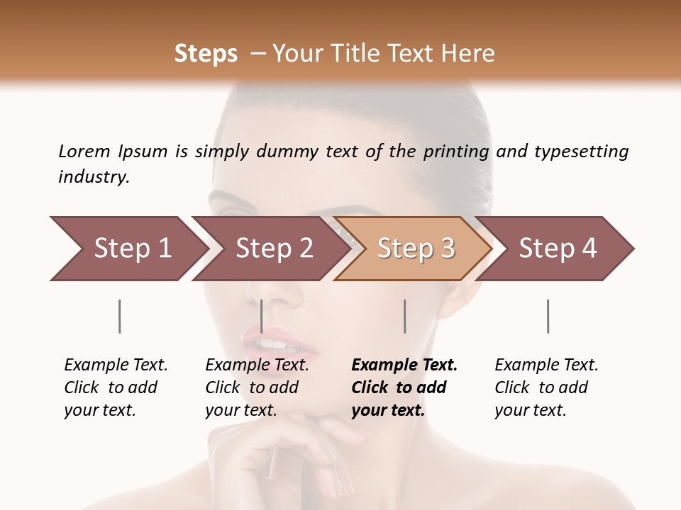 Brunette Beauty Soft PowerPoint Template