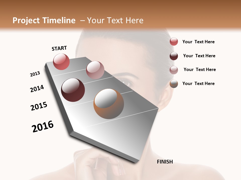 Brunette Beauty Soft PowerPoint Template
