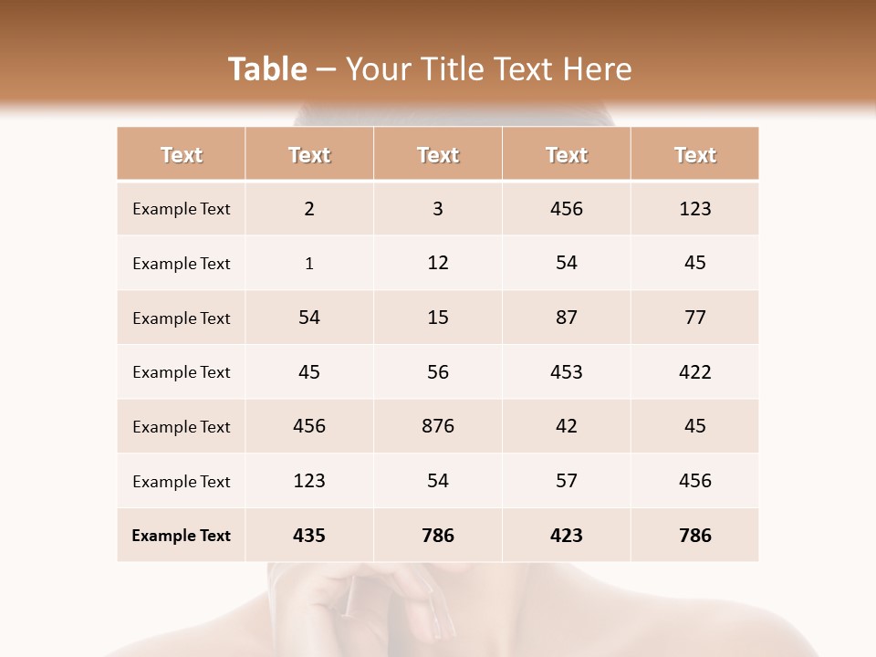 Brunette Beauty Soft PowerPoint Template