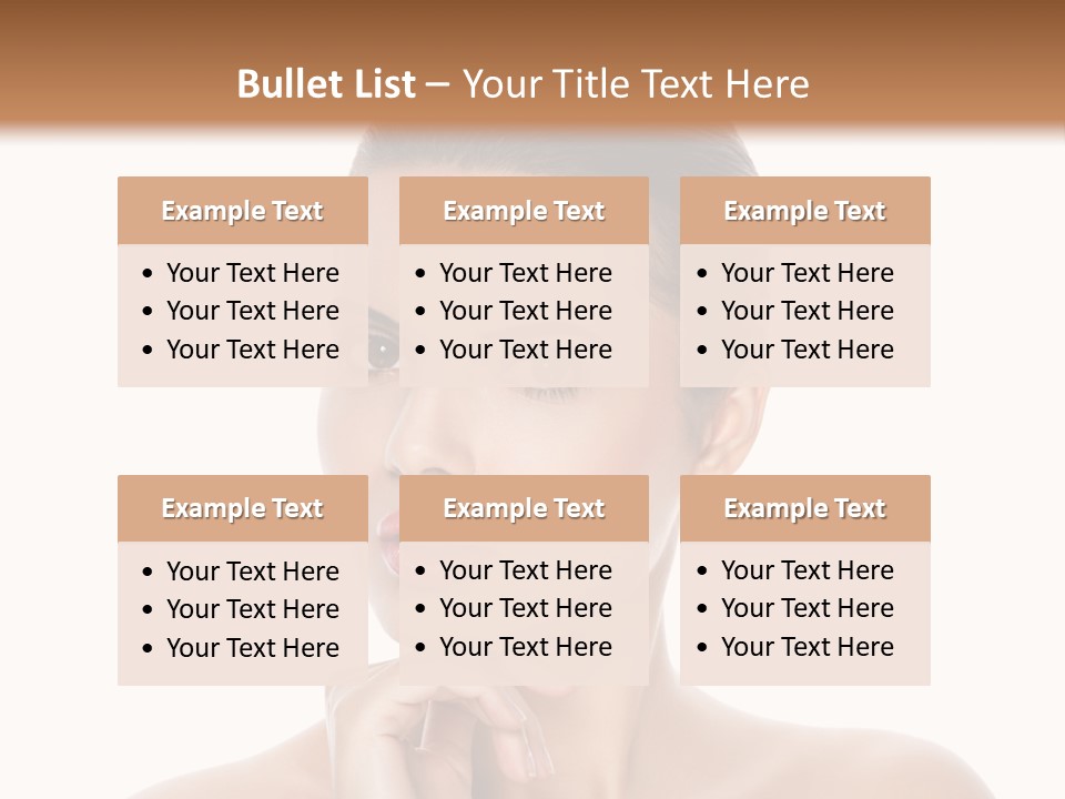 Brunette Beauty Soft PowerPoint Template