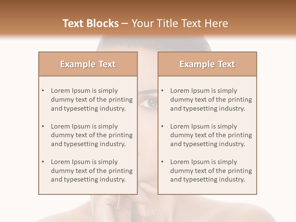 Brunette Beauty Soft PowerPoint Template