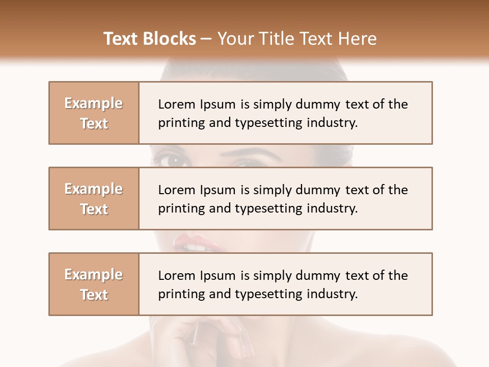 Brunette Beauty Soft PowerPoint Template