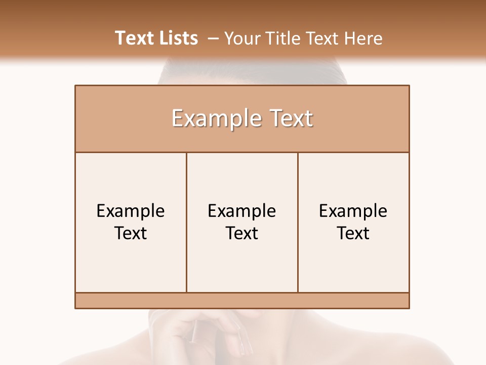 Brunette Beauty Soft PowerPoint Template