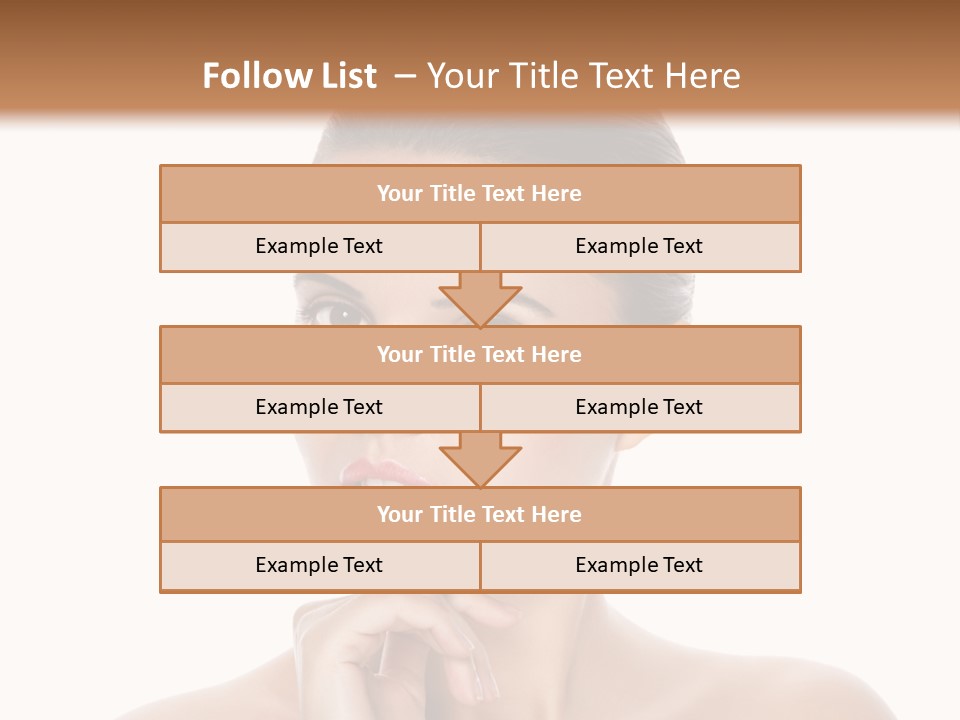 Brunette Beauty Soft PowerPoint Template