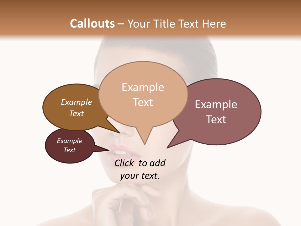 Brunette Beauty Soft PowerPoint Template