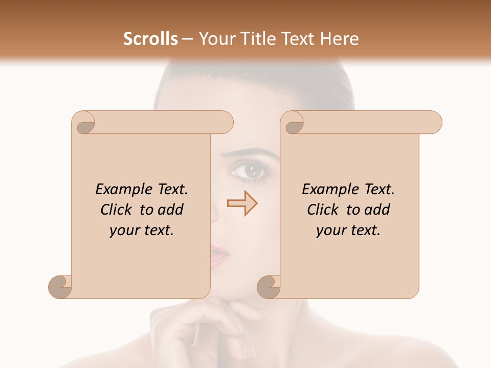 Brunette Beauty Soft PowerPoint Template