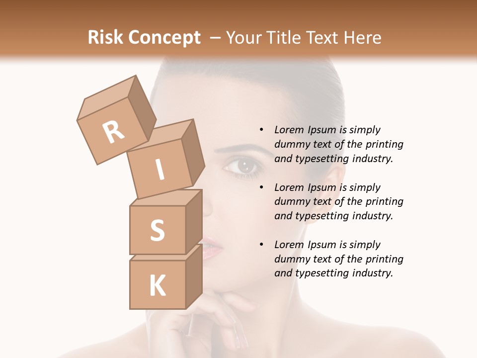 Brunette Beauty Soft PowerPoint Template