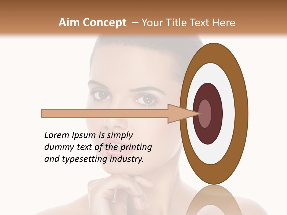 Brunette Beauty Soft PowerPoint Template