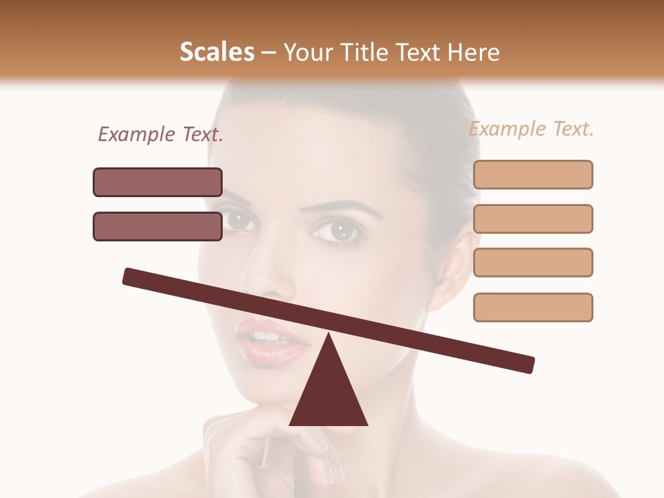 Brunette Beauty Soft PowerPoint Template