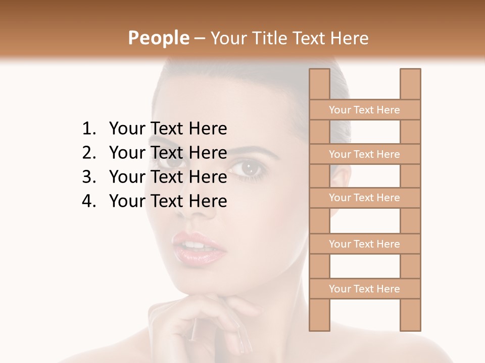 Brunette Beauty Soft PowerPoint Template