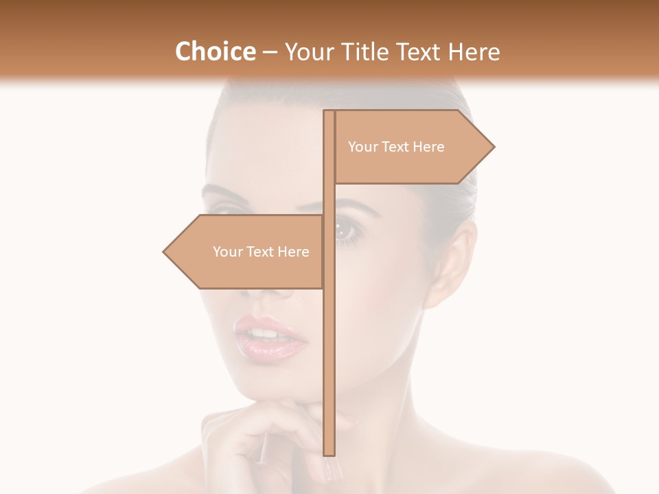 Brunette Beauty Soft PowerPoint Template