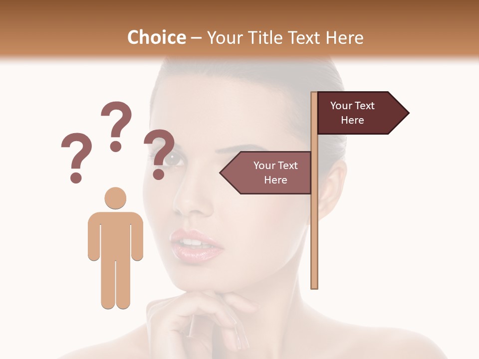 Brunette Beauty Soft PowerPoint Template