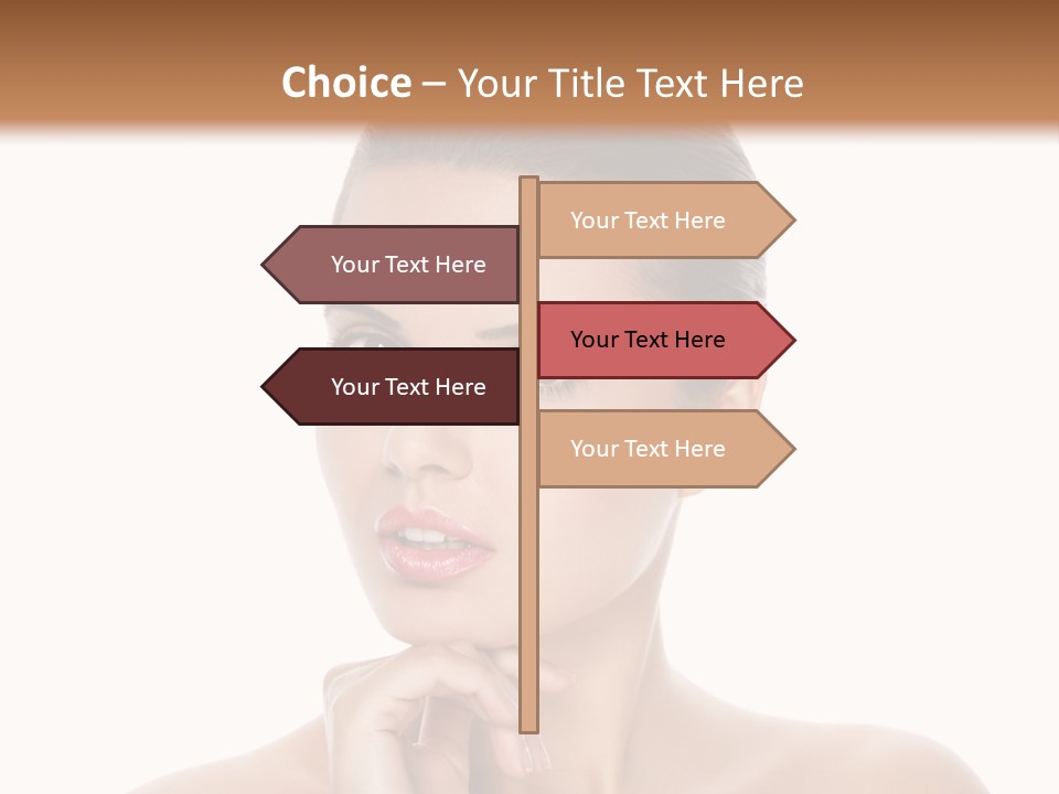 Brunette Beauty Soft PowerPoint Template