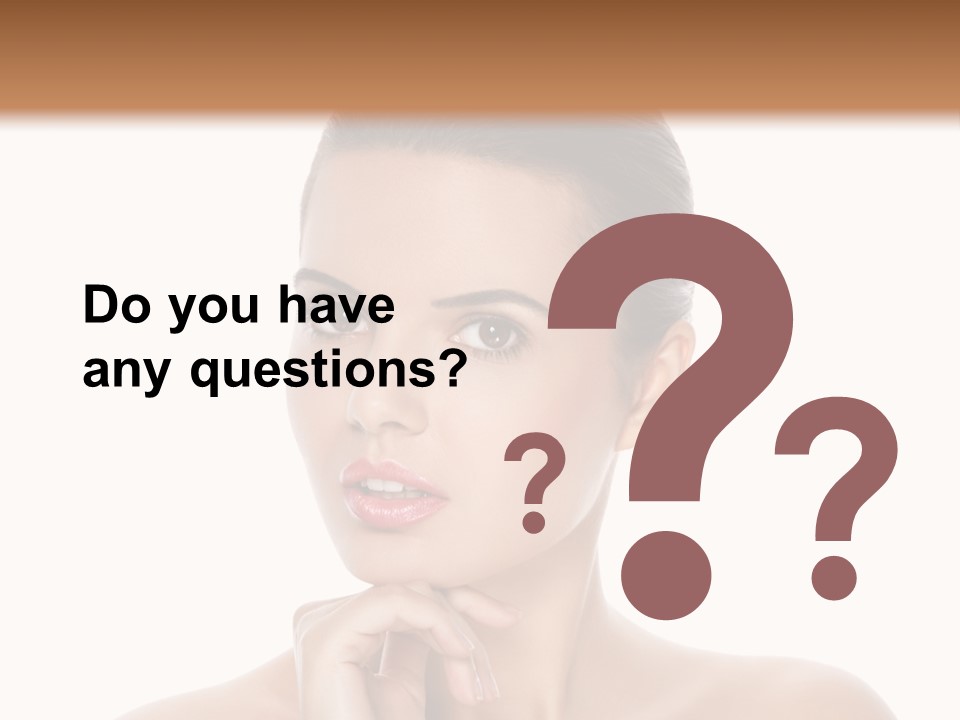 Brunette Beauty Soft PowerPoint Template