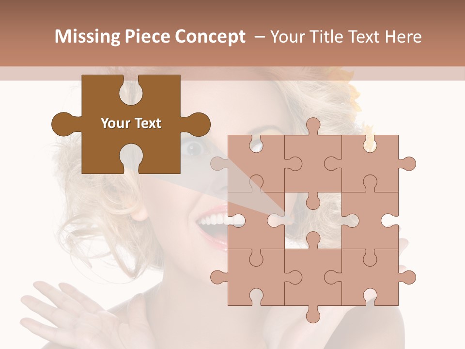 Female Woman Attractive PowerPoint Template