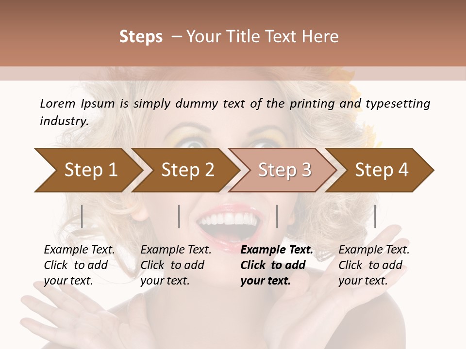 Female Woman Attractive PowerPoint Template