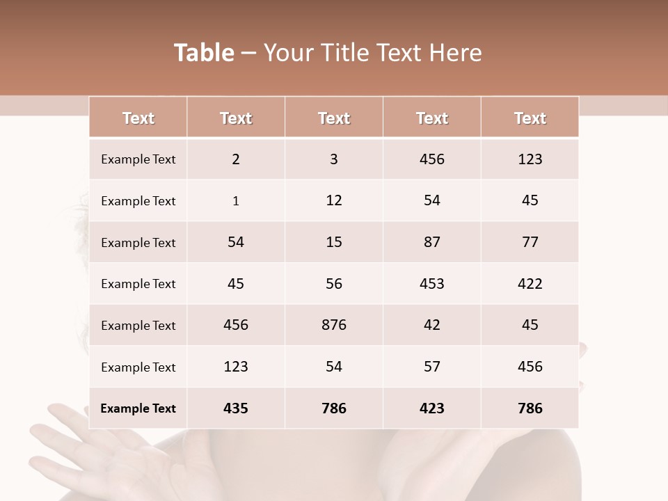 Female Woman Attractive PowerPoint Template