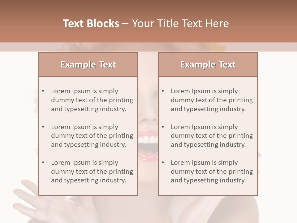 Female Woman Attractive PowerPoint Template