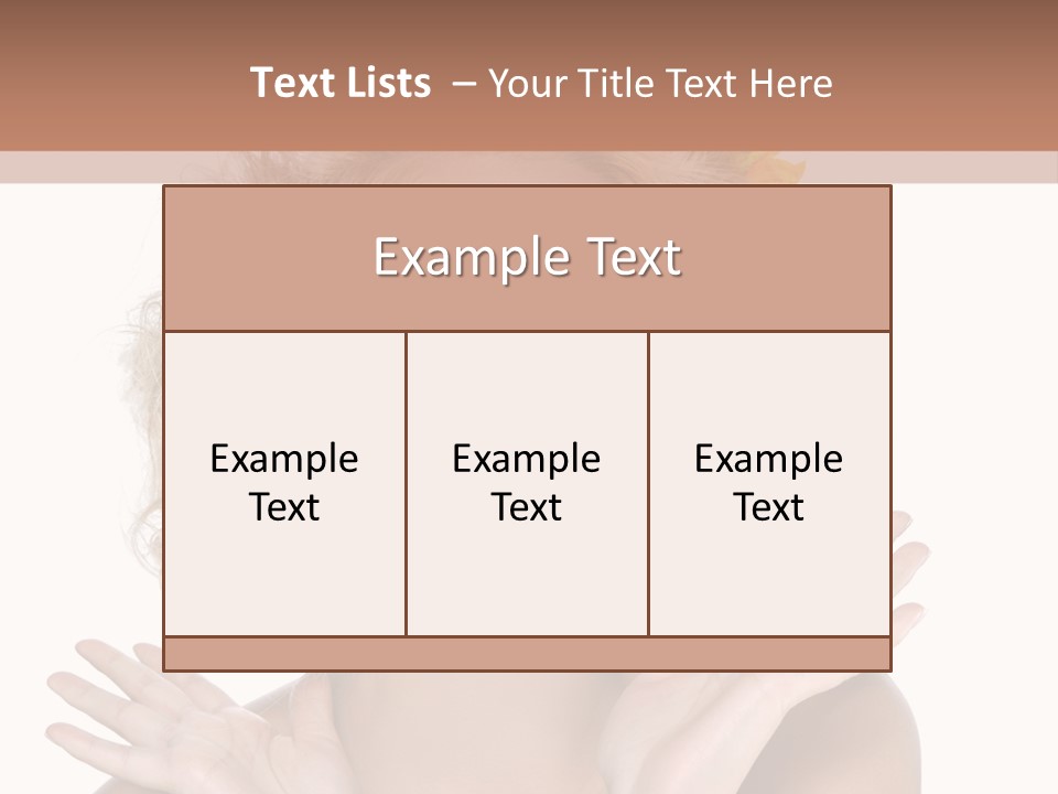 Female Woman Attractive PowerPoint Template