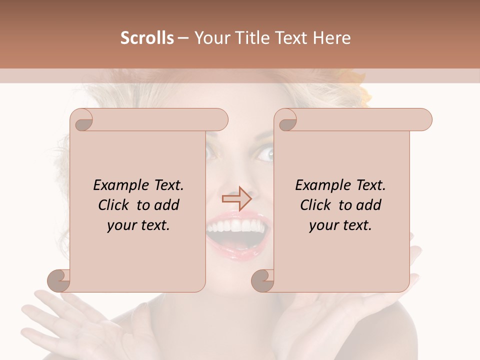 Female Woman Attractive PowerPoint Template