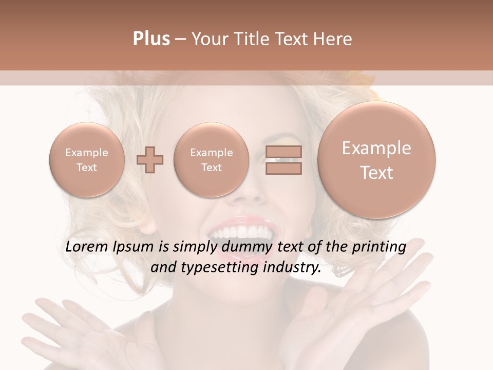 Female Woman Attractive PowerPoint Template