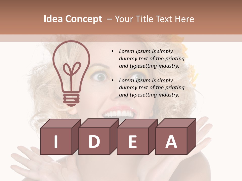 Female Woman Attractive PowerPoint Template