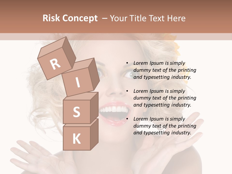 Female Woman Attractive PowerPoint Template