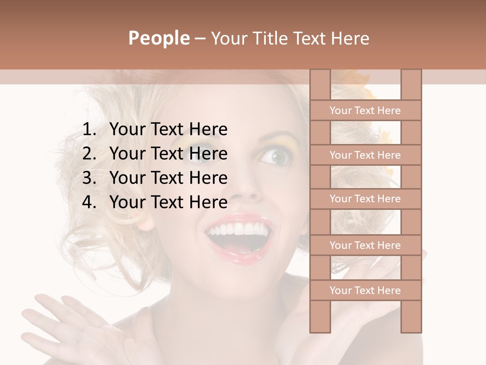 Female Woman Attractive PowerPoint Template