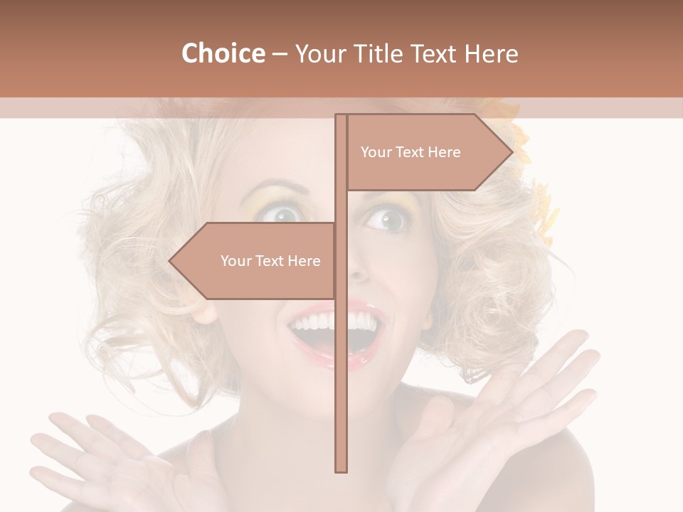 Female Woman Attractive PowerPoint Template