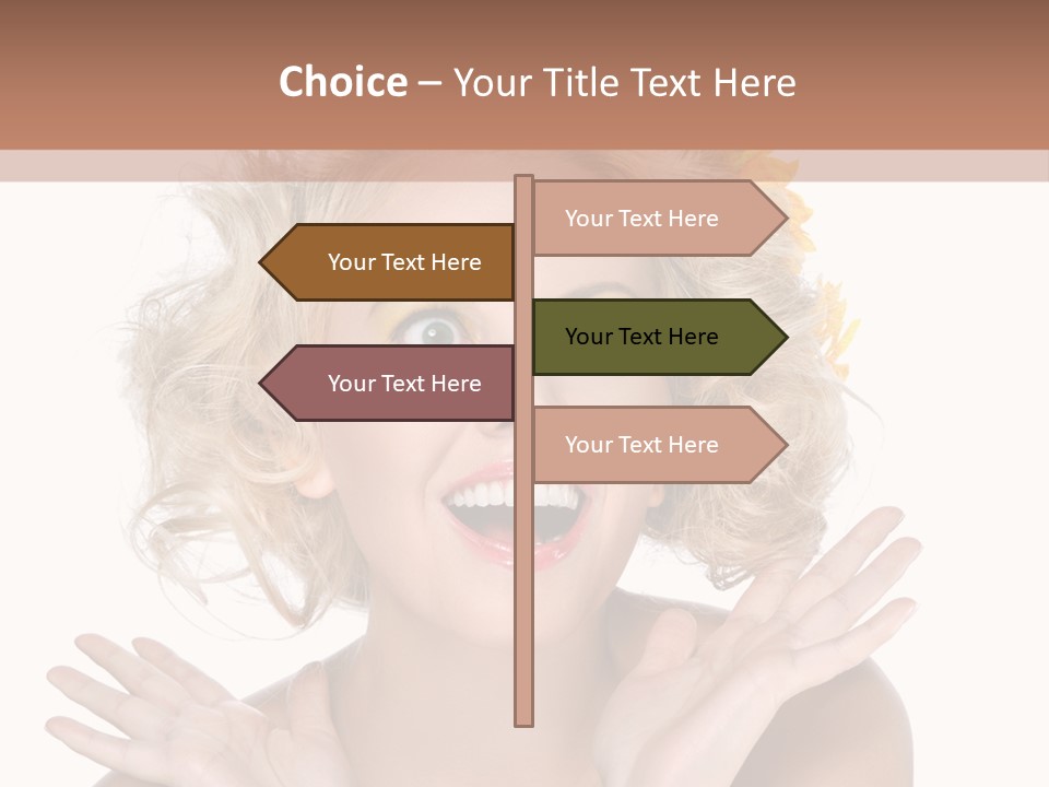 Female Woman Attractive PowerPoint Template