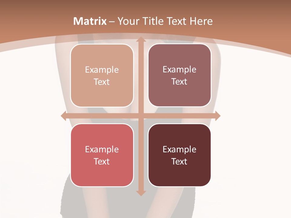 Makeup Attractive Brunette PowerPoint Template