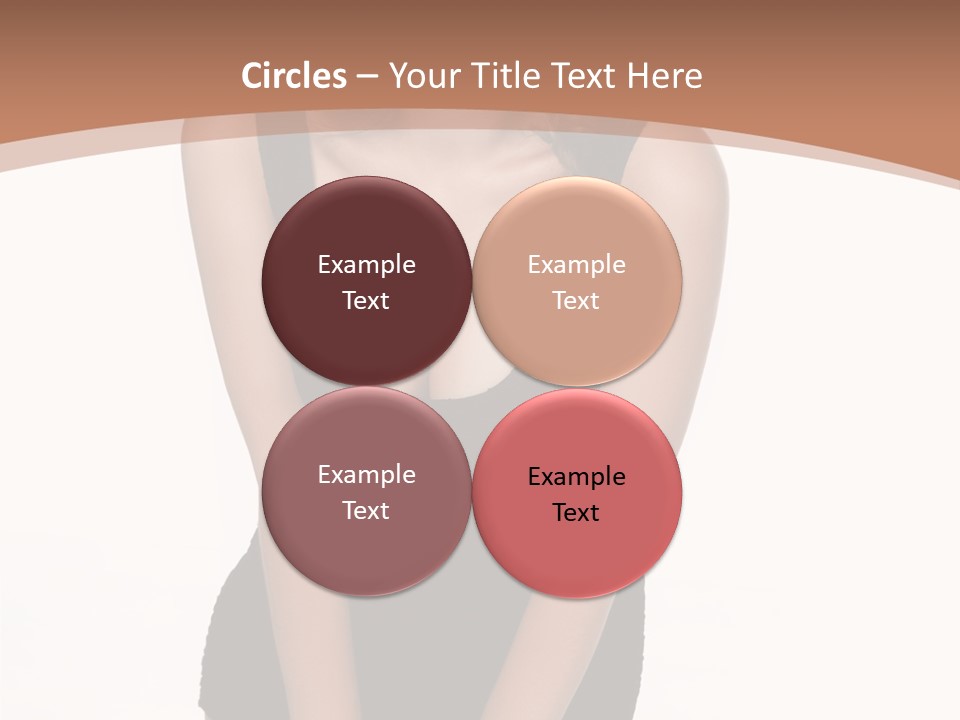 Makeup Attractive Brunette PowerPoint Template