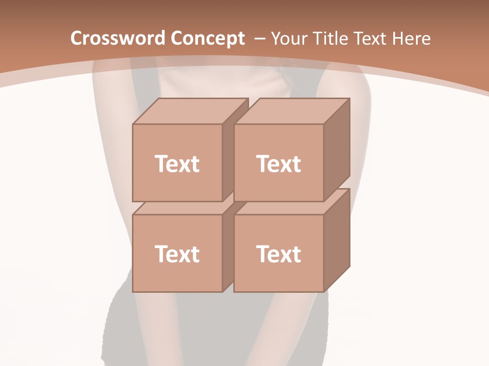 Makeup Attractive Brunette PowerPoint Template