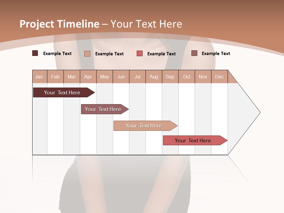 Makeup Attractive Brunette PowerPoint Template