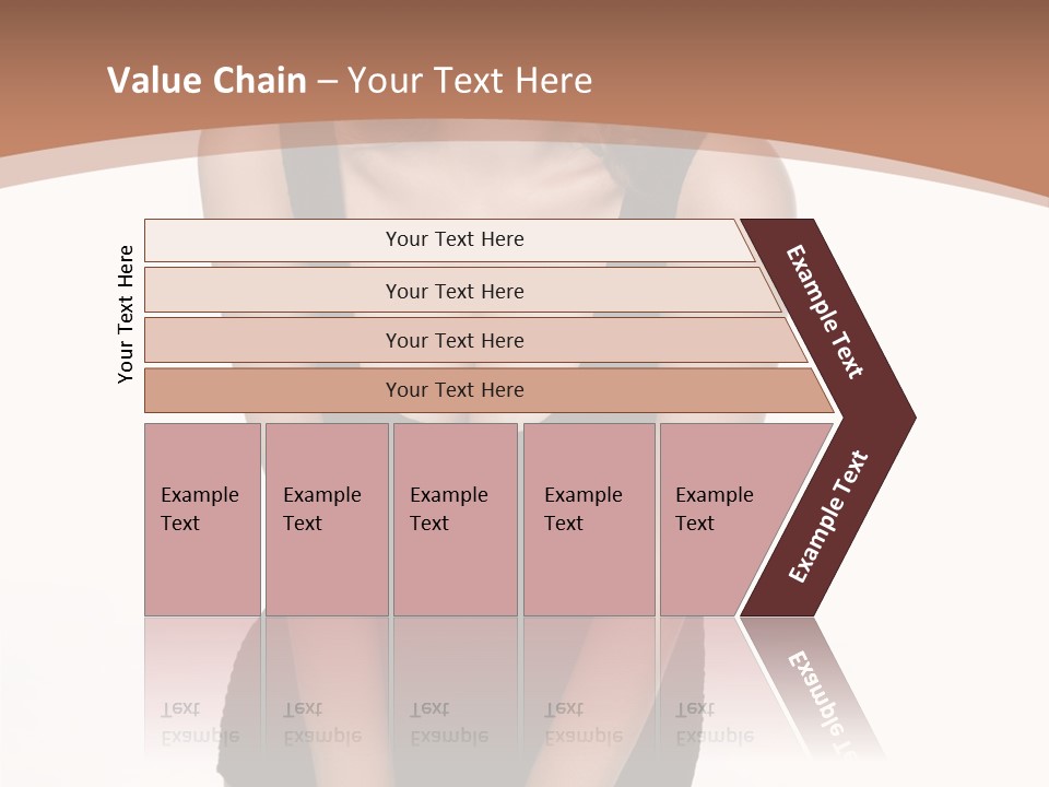 Makeup Attractive Brunette PowerPoint Template