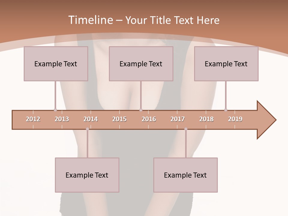 Makeup Attractive Brunette PowerPoint Template