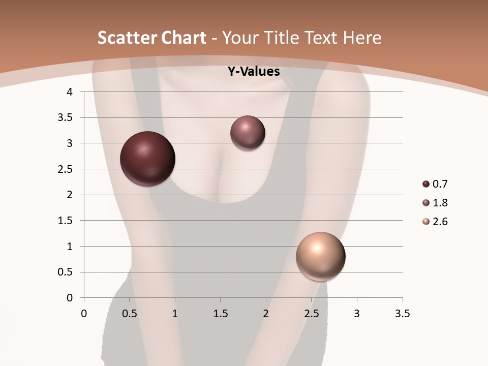 Makeup Attractive Brunette PowerPoint Template