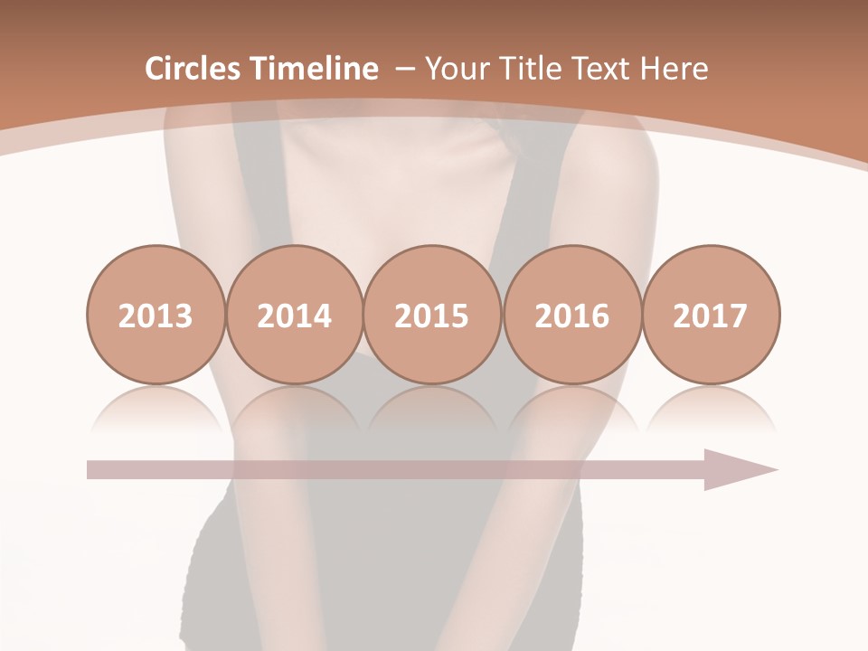 Makeup Attractive Brunette PowerPoint Template