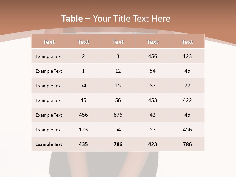 Makeup Attractive Brunette PowerPoint Template