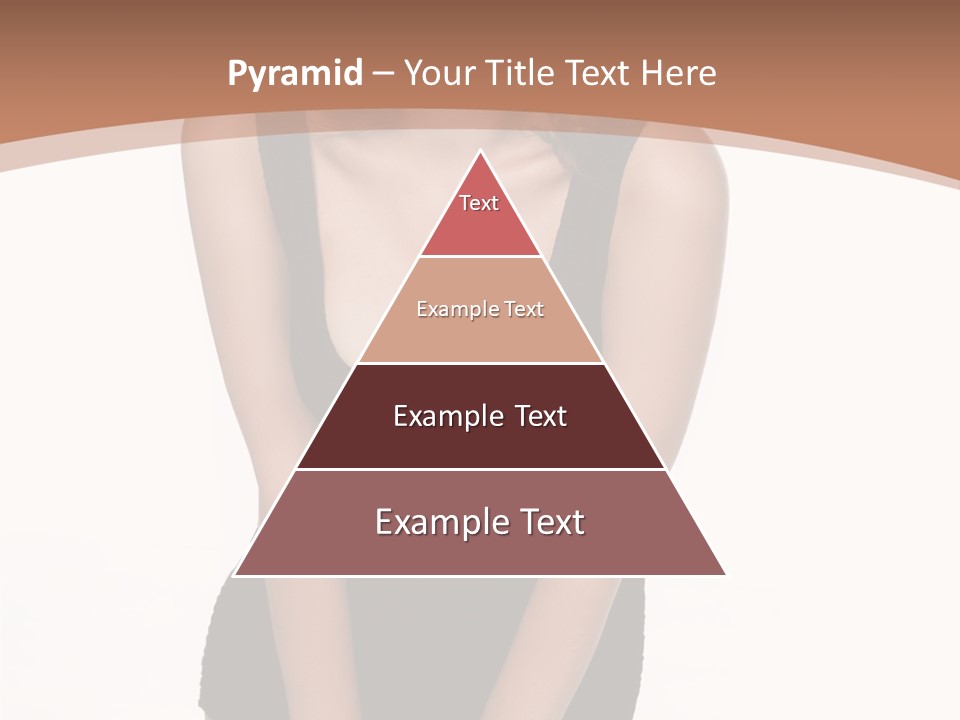 Makeup Attractive Brunette PowerPoint Template