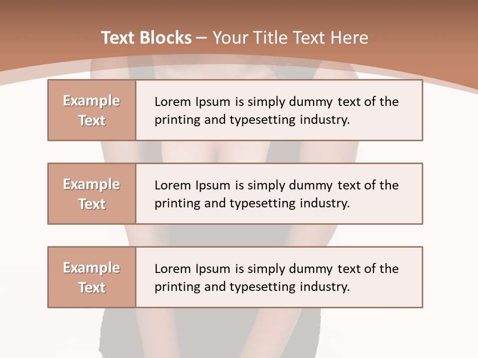 Makeup Attractive Brunette PowerPoint Template