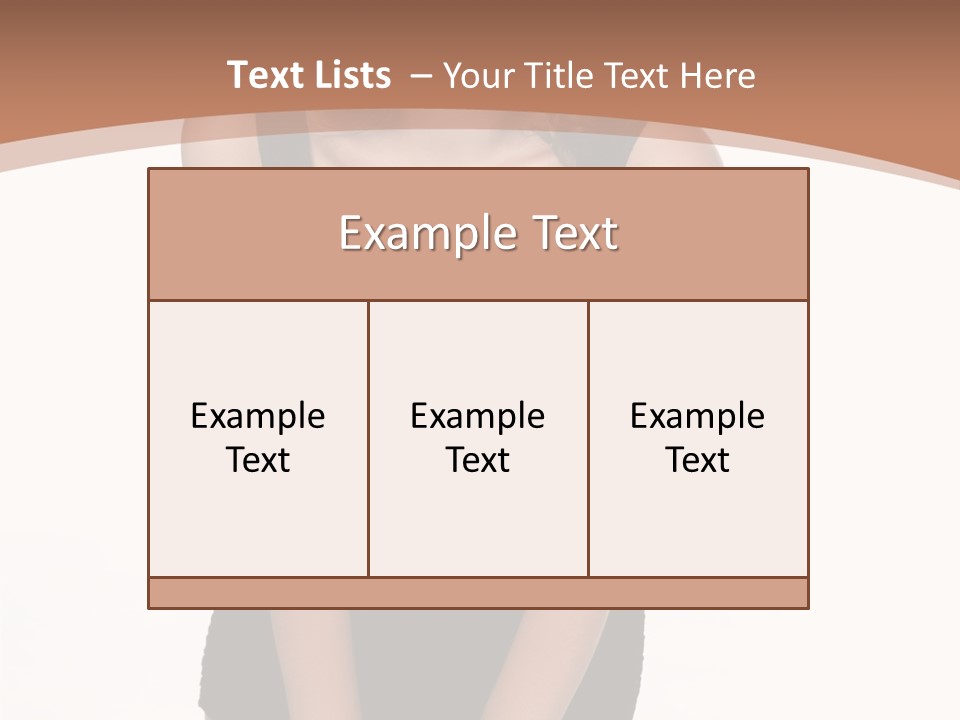 Makeup Attractive Brunette PowerPoint Template