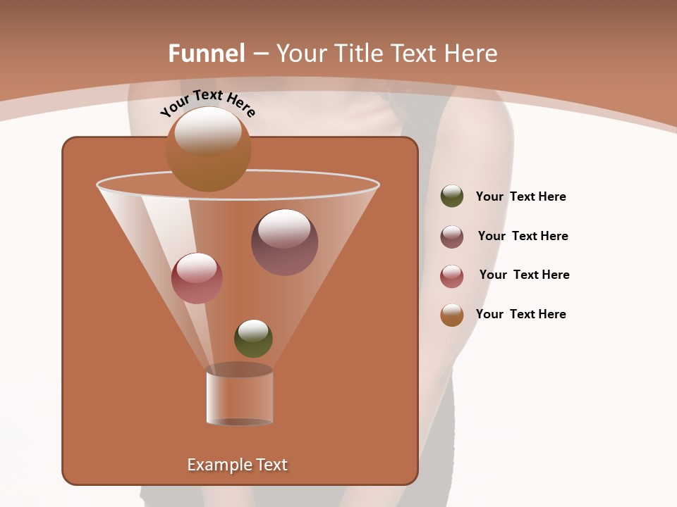 Makeup Attractive Brunette PowerPoint Template