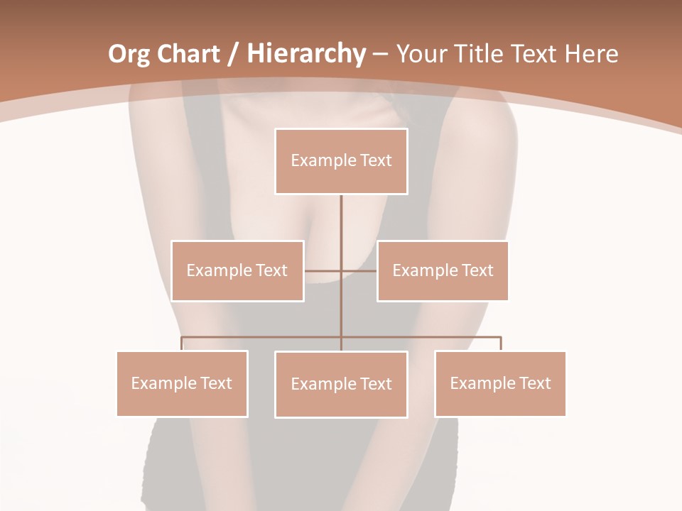 Makeup Attractive Brunette PowerPoint Template