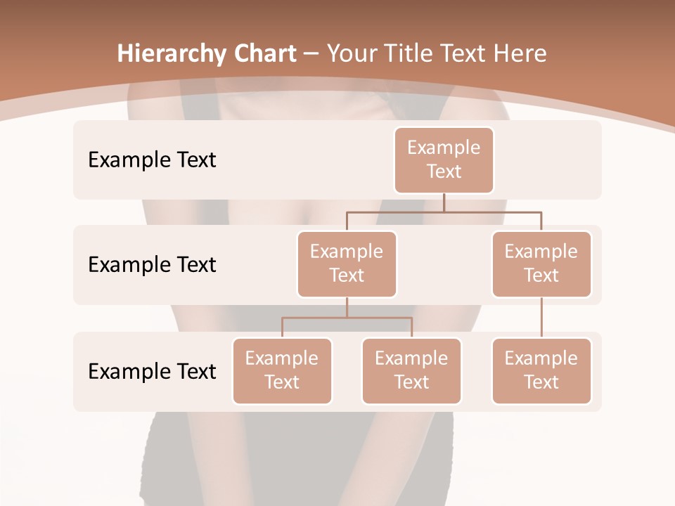 Makeup Attractive Brunette PowerPoint Template